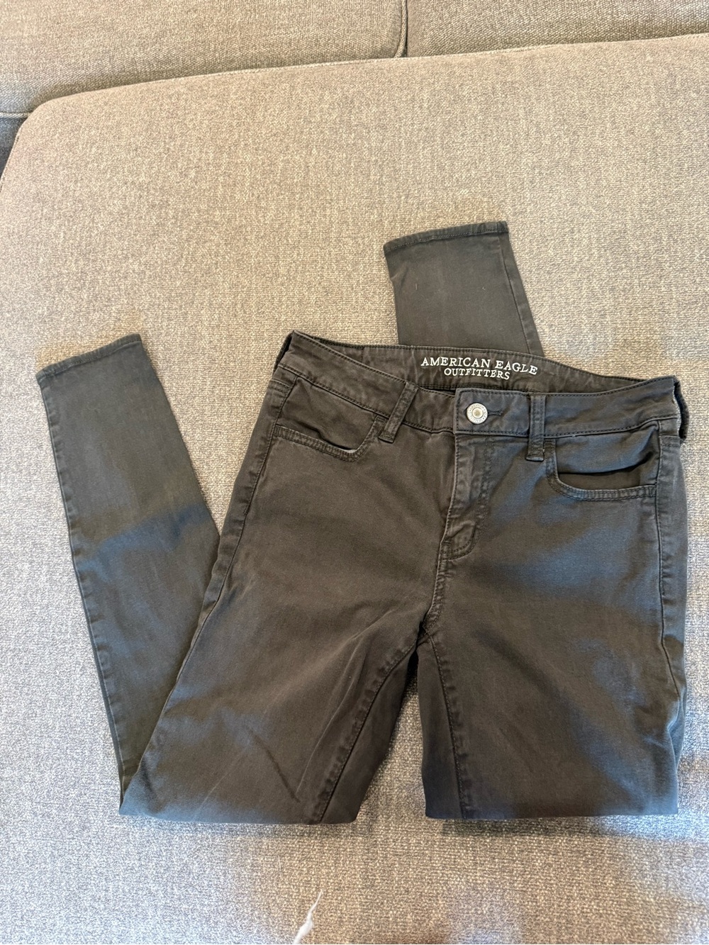 American Eagle Women’s black green Skinny Jeans